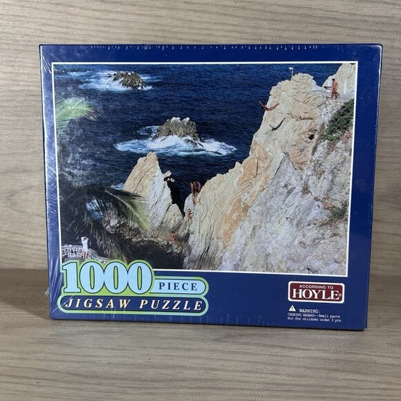 Hoyle 1000 Piece Jigsaw Puzzle Cliff Diving Acapulco Mexico 5600-SCE Sealed - Picture 1 of 5